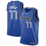 Баскетбольная джерси Luka Doncic 2021 Dallas Mavericks Blue Nike